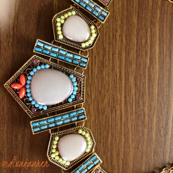 Gorgeous African Beaded Statement Necklace - Picture 5 of 7